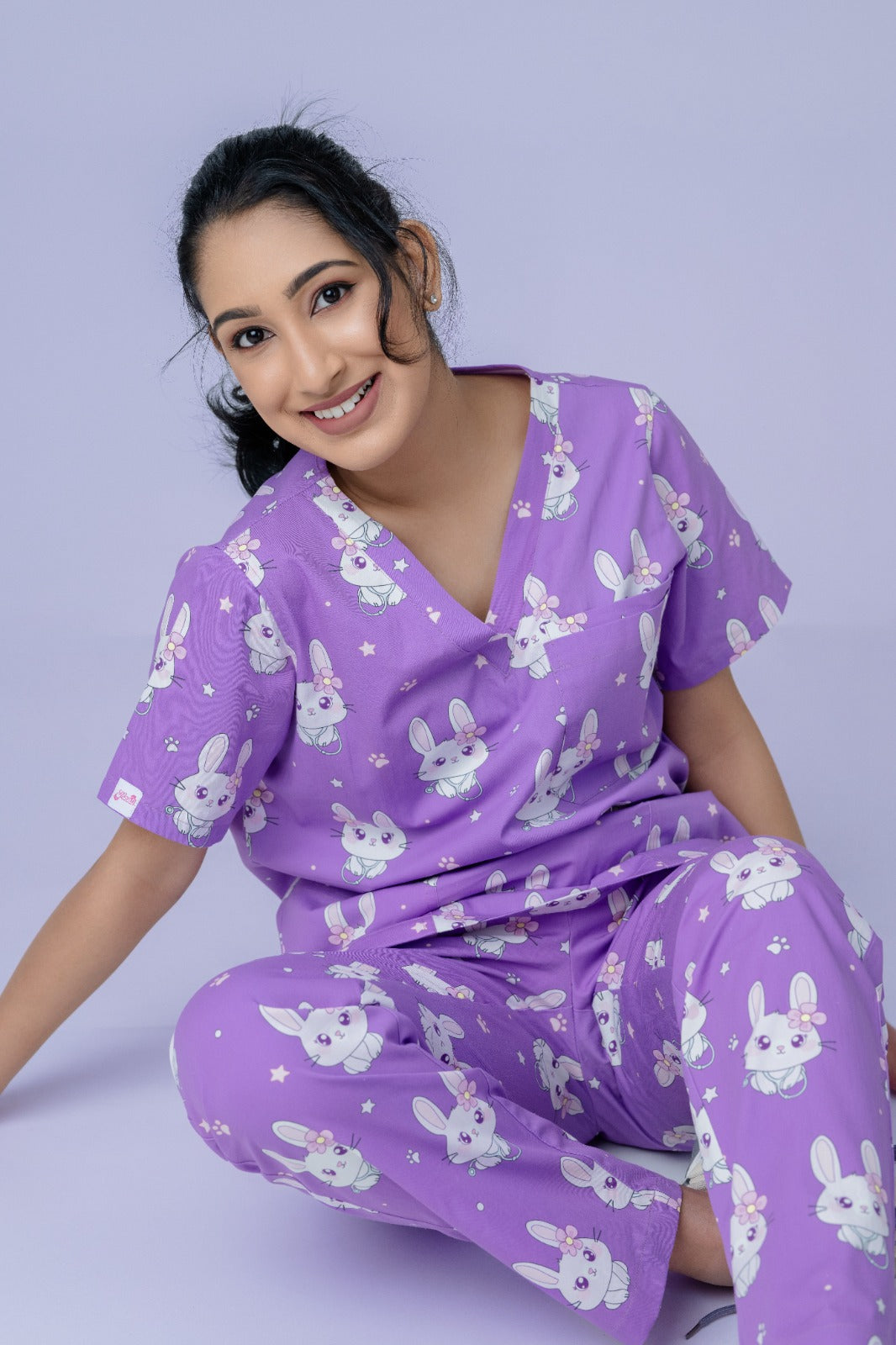 Bunny  Berry ™ Printed Scrub Set | Unisex (Pre-order)