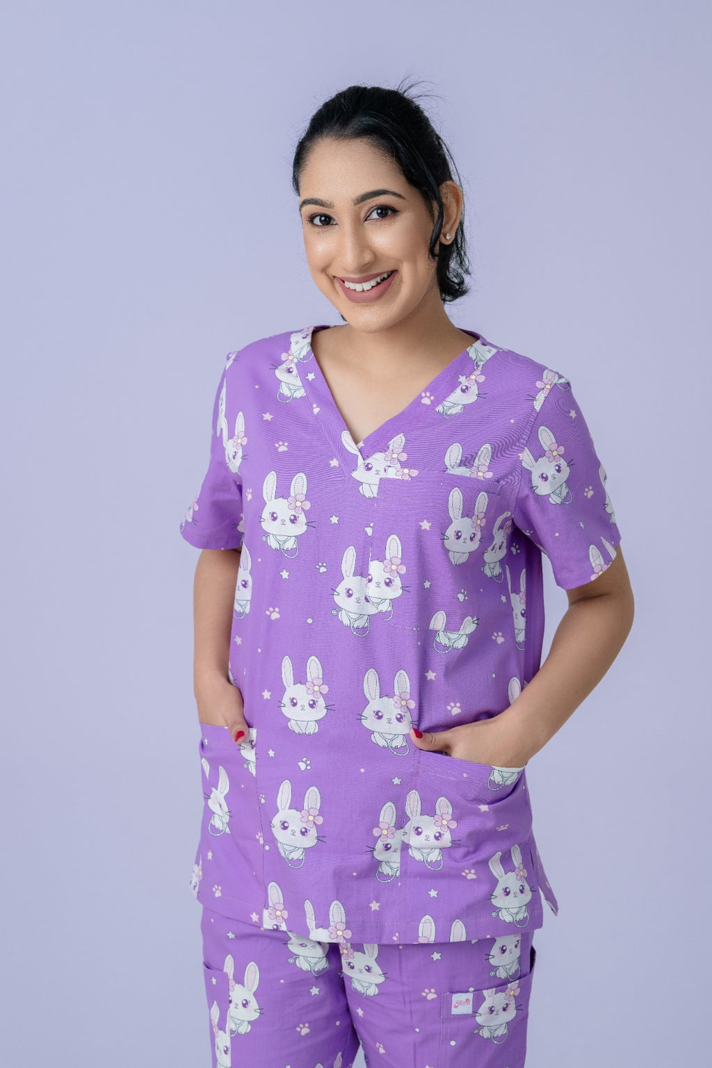 Bunny  Berry ™ Printed Scrub Set | Unisex (Pre-order)