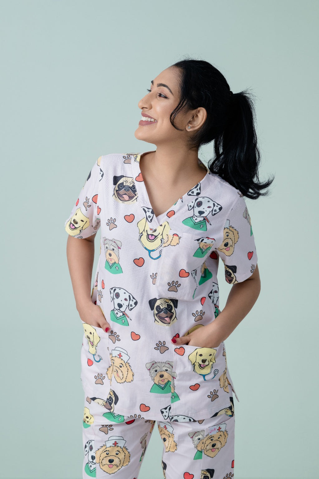Puppy Therapy ™ Printed Scrub Set | Unisex (Pre-order)