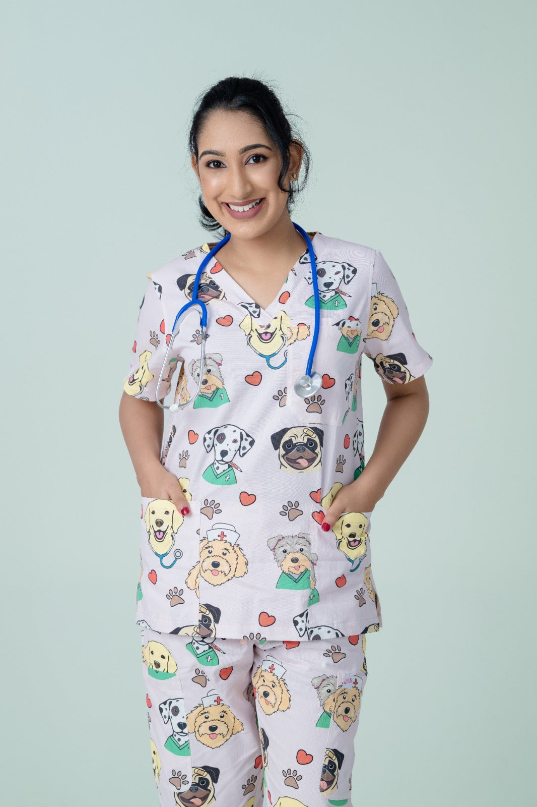 Puppy Therapy ™ Printed Scrub Set | Unisex (Pre-order)