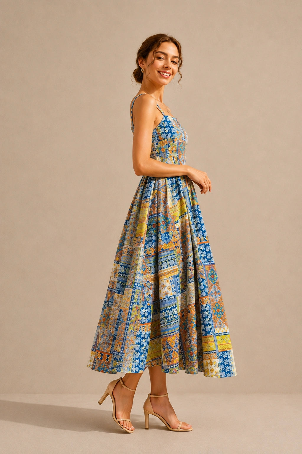 Boho Print Maxi Dress