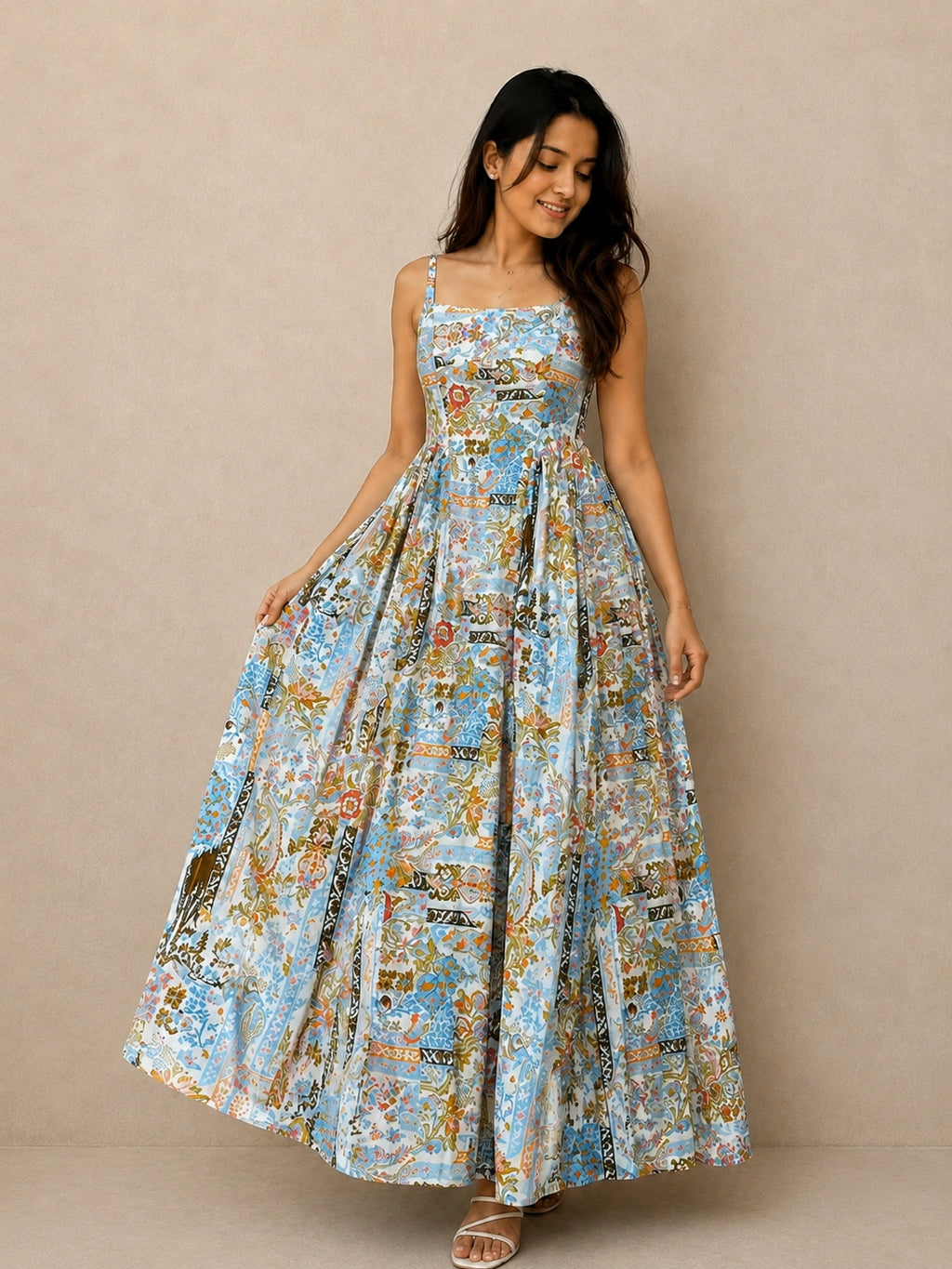 Boho Print Maxi Dress