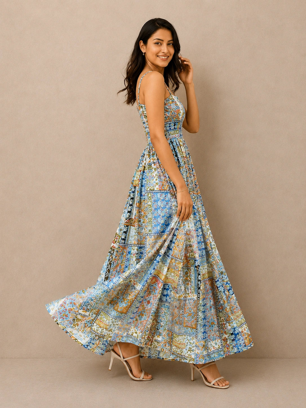 Boho Print Maxi Dress